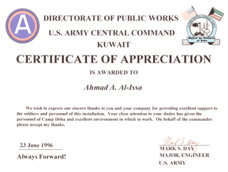 Certificates